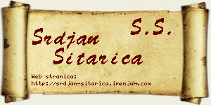 Srđan Sitarica vizit kartica